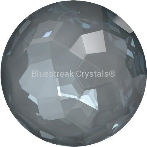 Serinity Chatons Round Stones Thin (1383) Crystal Dark Grey Ignite UNFOILED-Serinity Chatons & Round Stones-8mm - Pack of 2-Bluestreak Crystals