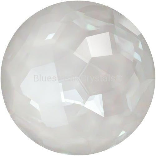 Serinity Chatons Round Stones Thin (1383) Crystal Electric White Ignite UNFOILED-Serinity Chatons & Round Stones-8mm - Pack of 2-Bluestreak Crystals