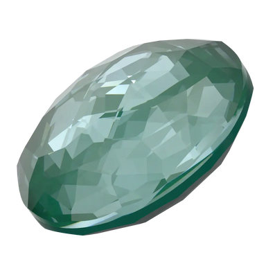 Serinity Chatons Round Stones Thin (1383) Crystal Pine Green Ignite UNFOILED - Bluestreak Crystals