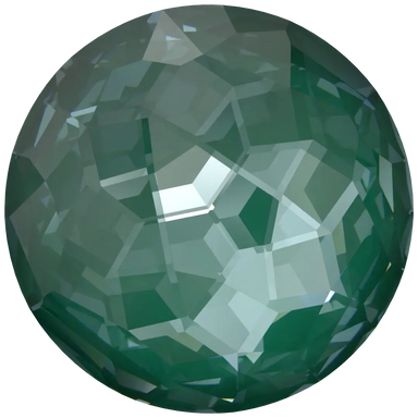Serinity Chatons Round Stones Thin (1383) Crystal Pine Green Ignite UNFOILED - Bluestreak Crystals