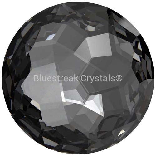 Serinity Chatons Round Stones Thin (1383) Crystal Silver Night UNFOILED-Serinity Chatons & Round Stones-8mm - Pack of 2-Bluestreak Crystals
