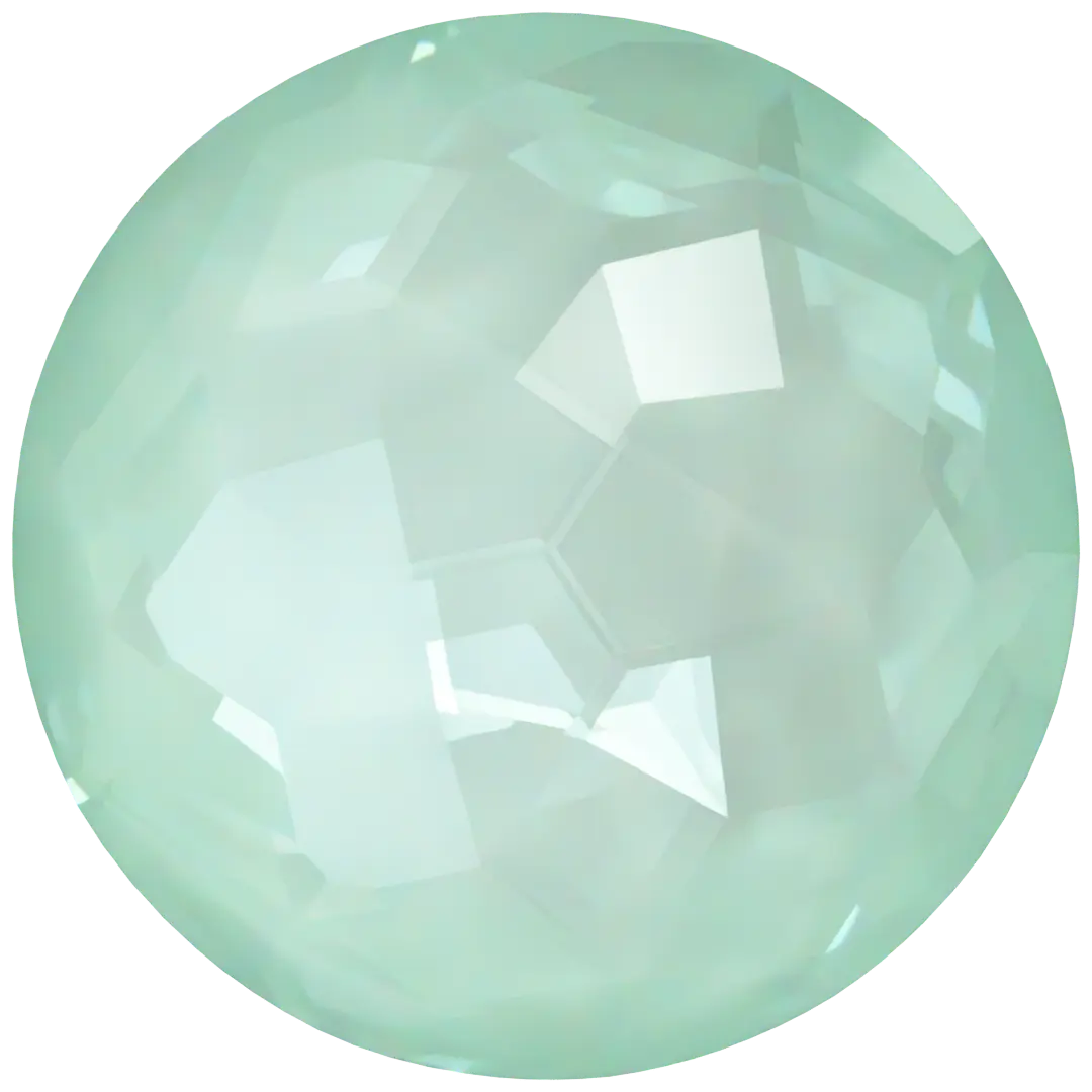 Serinity Chatons Round Stones Thin (1383) Crystal Soft Mint Ignite - Bluestreak Crystals
