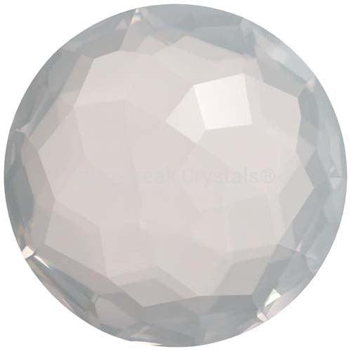Serinity Chatons Round Stones Thin (1383) White Opal UNFOILED-Serinity Chatons & Round Stones-8mm - Pack of 2-Bluestreak Crystals