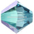 Serinity Crystal Beads Bicone (5328) Aquamarine Shimmer-Serinity Beads-3mm - Pack of 25-Bluestreak Crystals