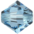 Swarovski Crystal Beads Bicone (5328) Aquamarine - Bluestreak Crystals