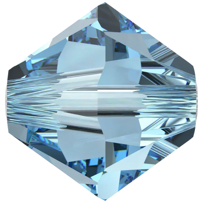 Swarovski Crystal Beads Bicone (5328) Aquamarine - Bluestreak Crystals