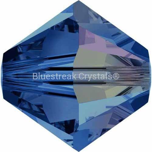 Serinity Crystal Beads Bicone (5328) Capri Blue AB-Serinity Beads-3mm - Pack of 25-Bluestreak Crystals