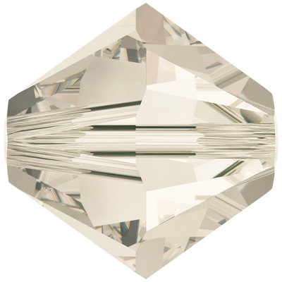 Swarovski Crystal Beads Bicone (5328) Crystal Silver Shade - Bluestreak Crystals