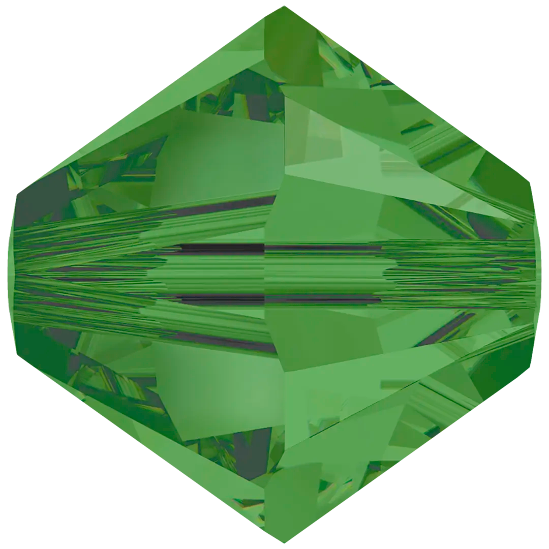Serinity Crystal Beads Bicone (5328) Fern Green - Bluestreak Crystals