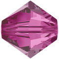 Swarovski Crystal Beads Bicone (5328) Fuchsia - Bluestreak Crystals