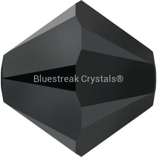 Serinity Crystal Beads Bicone (5328) Jet Hematite 2X-Serinity Beads-3mm - Pack of 25-Bluestreak Crystals