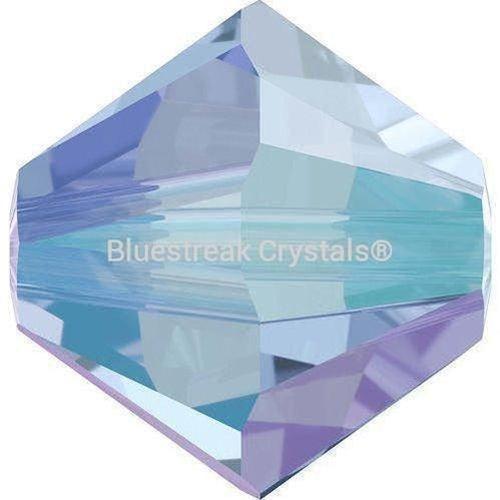 Serinity Crystal Beads Bicone (5328) Light Sapphire Shimmer 2X-Serinity Beads-3mm - Pack of 25-Bluestreak Crystals