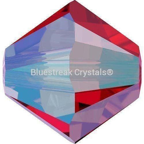 Serinity Crystal Beads Bicone (5328) Light Siam Shimmer 2X-Serinity Beads-3mm - Pack of 25-Bluestreak Crystals
