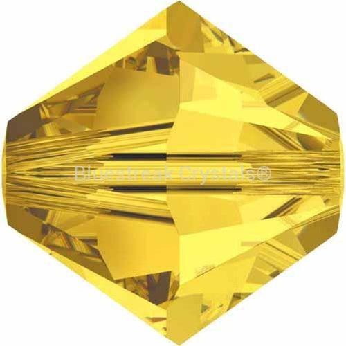 Serinity Crystal Beads Bicone (5328) Light Topaz-Serinity Beads-3mm - Pack of 25-Bluestreak Crystals