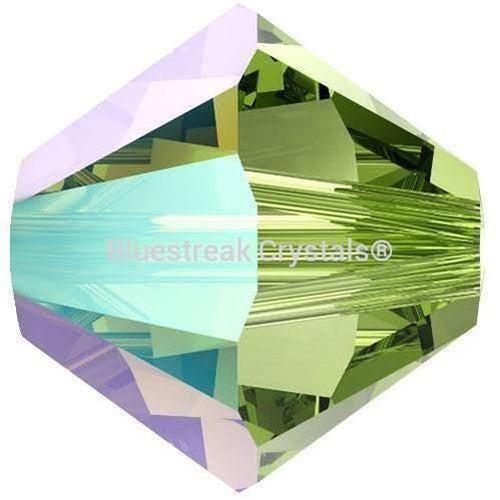 Serinity Crystal Beads Bicone (5328) Peridot Shimmer-Serinity Beads-3mm - Pack of 25-Bluestreak Crystals