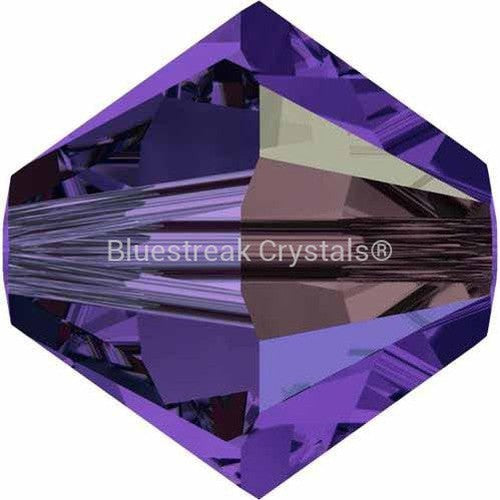 Serinity Crystal Beads Bicone (5328) Purple Velvet AB-Serinity Beads-3mm - Pack of 25-Bluestreak Crystals