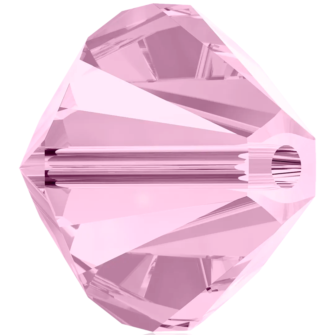 Serinity Crystal Beads Bicone (5328) Rosaline - Bluestreak Crystals