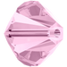 Serinity Crystal Beads Bicone (5328) Rosaline - Bluestreak Crystals