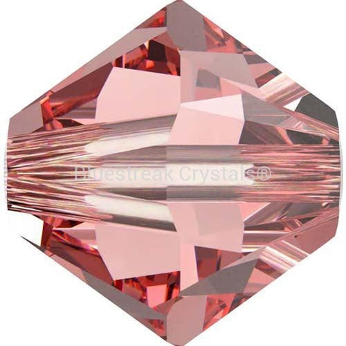 Serinity Crystal Beads Bicone (5328) Rose Peach-Serinity Beads-3mm - Pack of 25-Bluestreak Crystals
