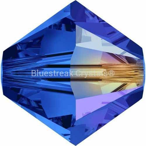 Serinity Crystal Beads Bicone (5328) Sapphire AB-Serinity Beads-3mm - Pack of 25-Bluestreak Crystals