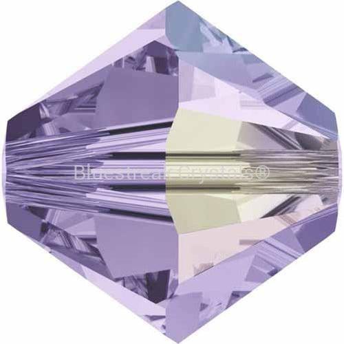 Serinity Crystal Beads Bicone (5328) Violet AB-Serinity Beads-3mm - Pack of 25-Bluestreak Crystals