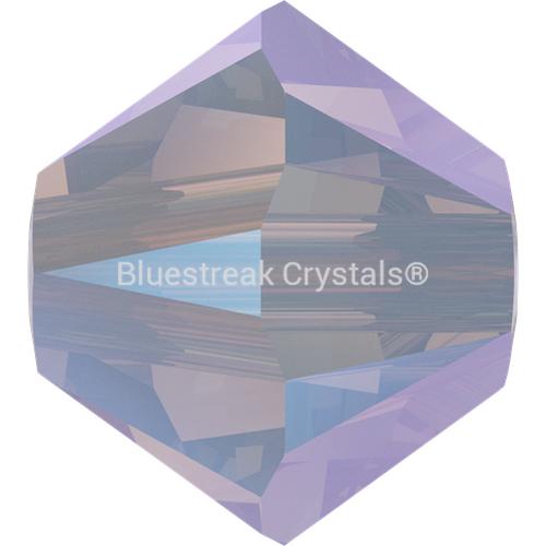 Serinity Crystal Beads Bicone (5328) White Opal Shimmer 2X-Serinity Beads-3mm - Pack of 25-Bluestreak Crystals