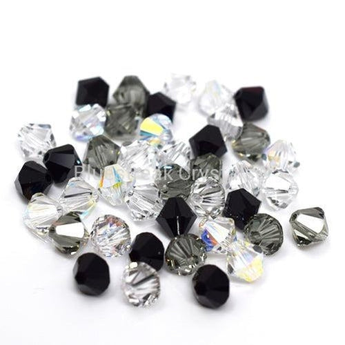 Serinity Crystal Beads Bicone Mix (5328) Twilight-Serinity Beads-4mm - Pack of 40-Bluestreak Crystals