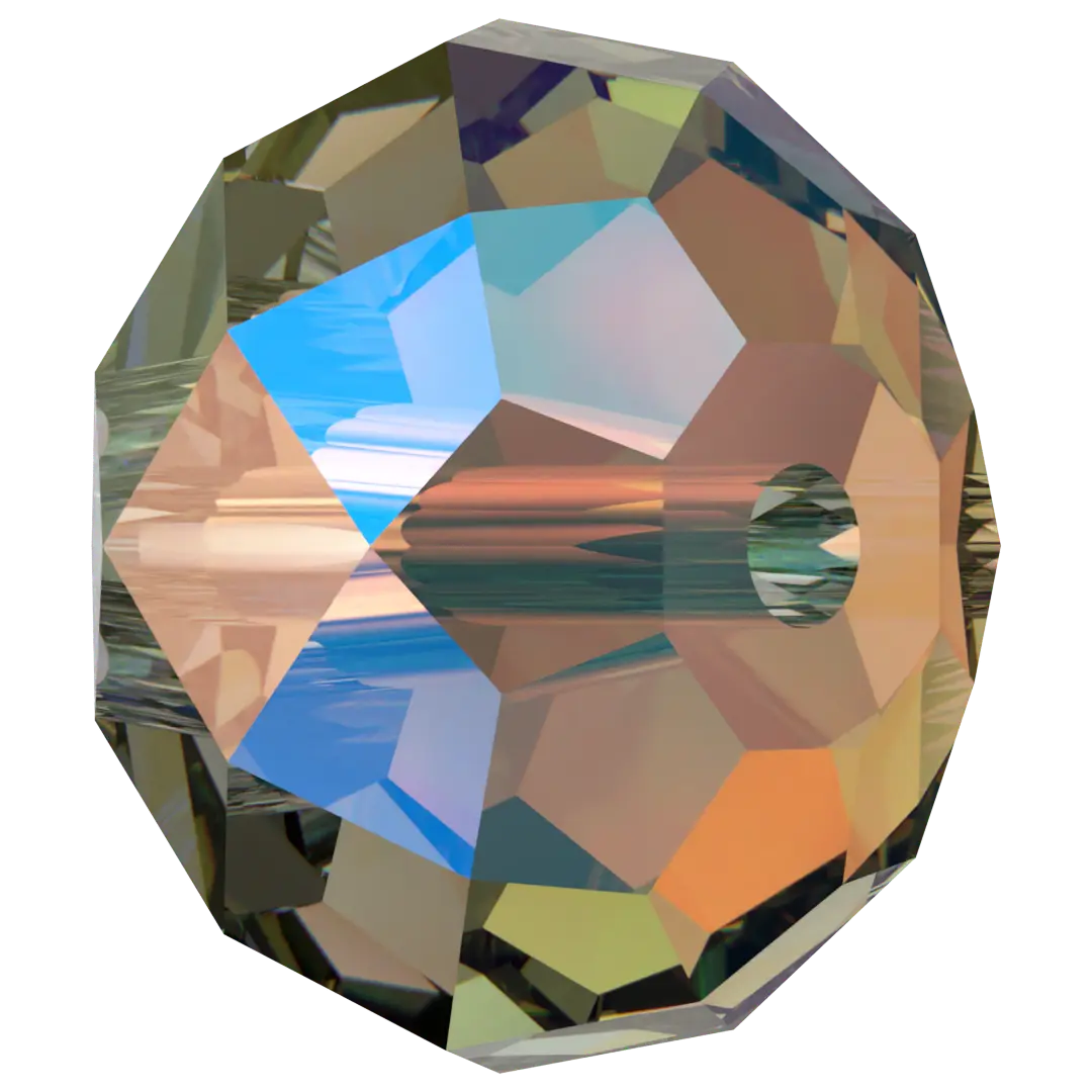 Serinity Crystal Beads Briolette (5040) Black Diamond Shimmer 2X - Bluestreak Crystals