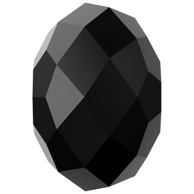 Serinity Crystal Beads Briolette (5040) Jet - Bluestreak Crystals