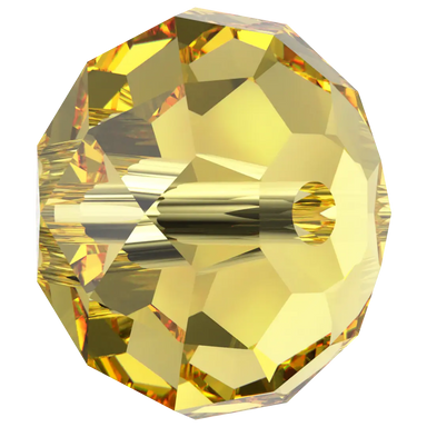 Serinity Crystal Beads Briolette (5040) Light Topaz - Bluestreak Crystals