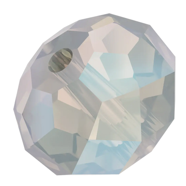 Serinity Crystal Beads Briolette (5040) White Opal Shimmer 2X - Bluestreak Crystals