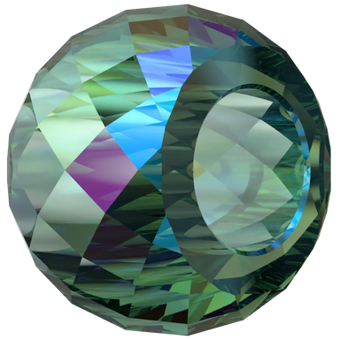 Serinity Crystal Beads Briolette XXL Hole (5043) Emerald Shimmer 2X - Bluestreak Crystals