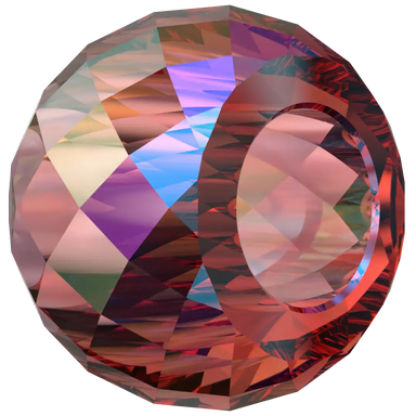 Serinity Crystal Beads Briolette XXL Hole (5043) Scarlet Shimmer 2X - Bluestreak Crystals