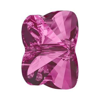 Serinity Crystal Beads Butterfly (5754) Fuchsia - Bluestreak Crystals