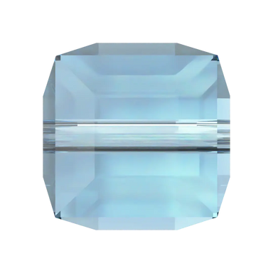 Serinity Crystal Beads Cube (5601) Aquamarine - Bluestreak Crystals