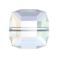 Serinity Crystal Beads Cube (5601) Crystal AB B - Bluestreak Crystals