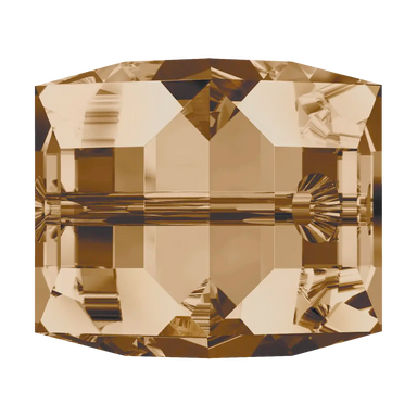 Serinity Crystal Beads Cube (5601) Crystal Golden Shadow B - Bluestreak Crystals
