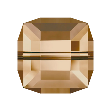 Serinity Crystal Beads Cube (5601) Crystal Golden Shadow B - Bluestreak Crystals