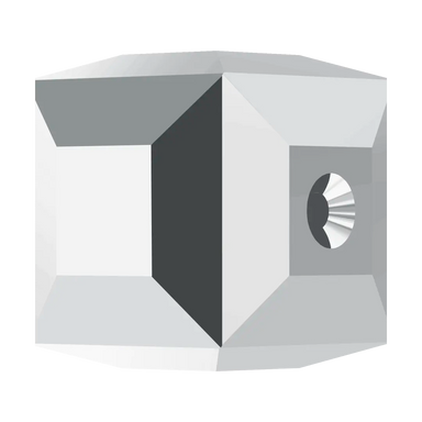 Serinity Crystal Beads Cube (5601) Crystal Light Chrome B - Bluestreak Crystals