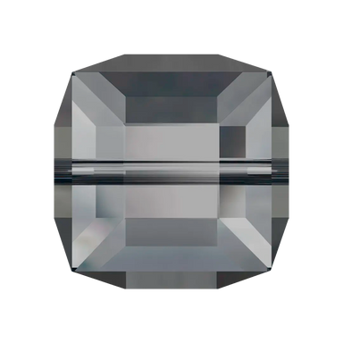 Serinity Crystal Beads Cube (5601) Crystal Silver Night B - Bluestreak Crystals