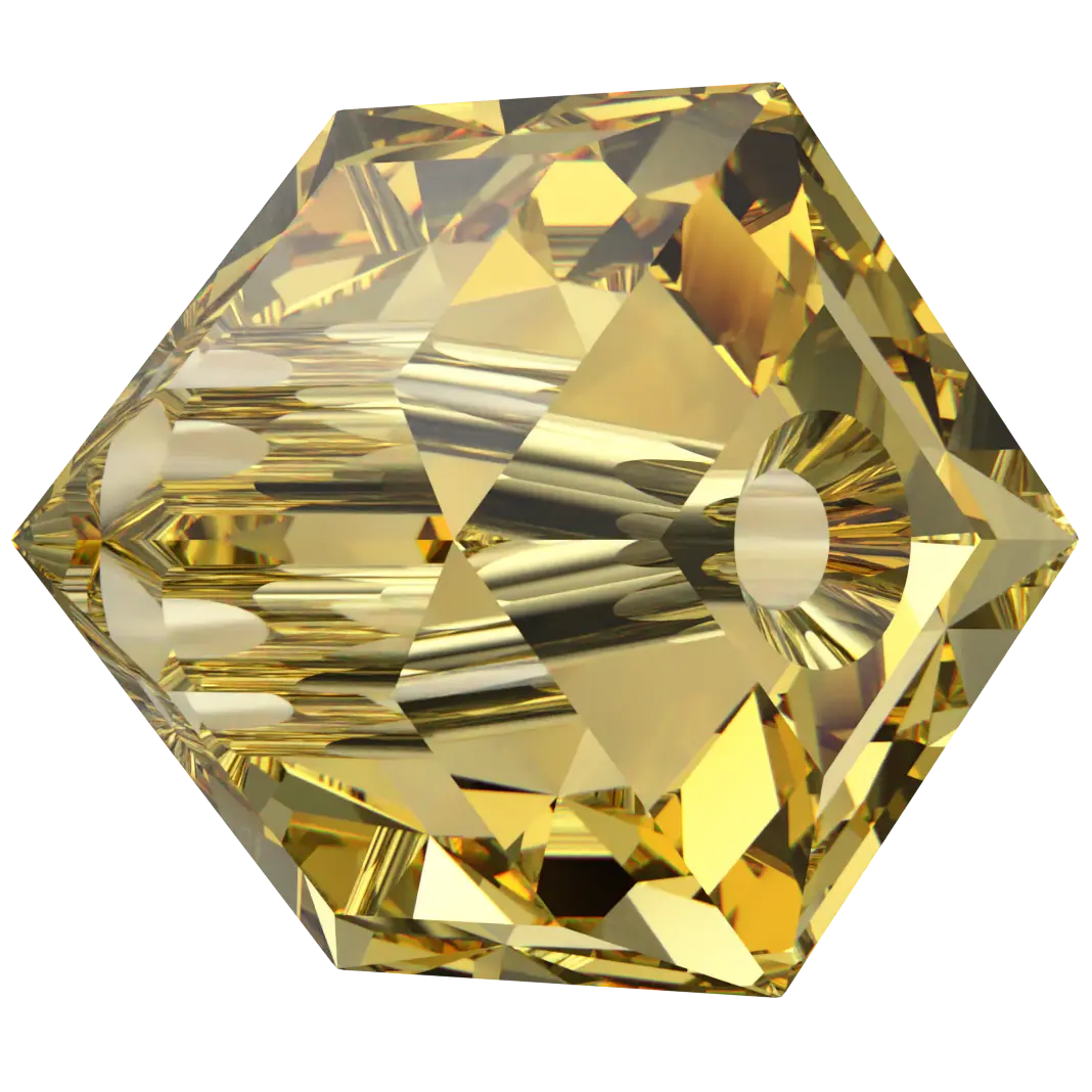 Serinity Crystal Beads Cube (5601) Dark Jonquil - Bluestreak Crystals