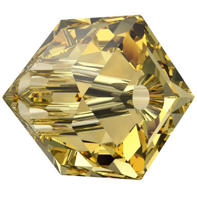 Serinity Crystal Beads Cube (5601) Dark Jonquil - Bluestreak Crystals