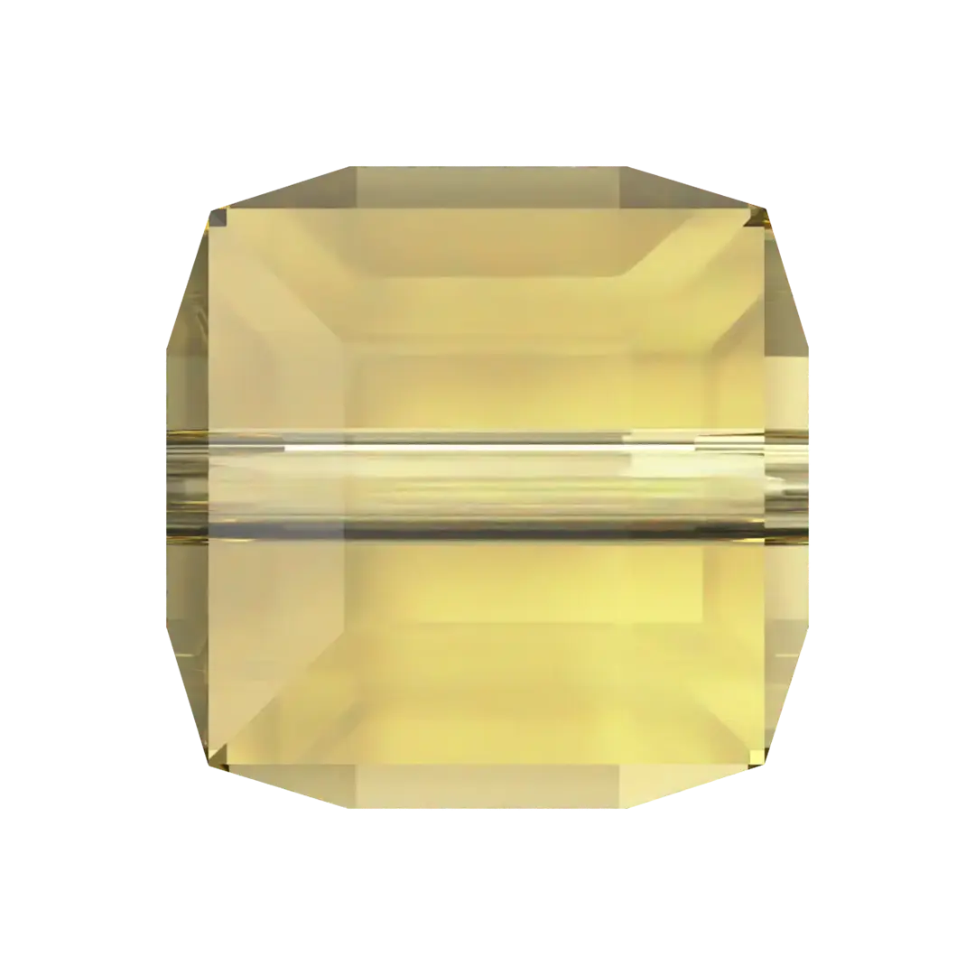 Serinity Crystal Beads Cube (5601) Dark Jonquil - Bluestreak Crystals