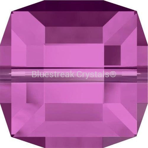 Serinity Crystal Beads Cube (5601) Fuchsia-Serinity Beads-6mm - Pack of 5-Bluestreak Crystals