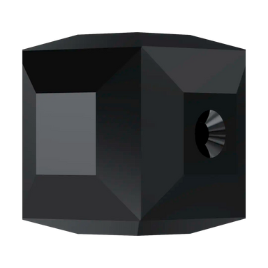 Serinity Crystal Beads Cube (5601) Jet - Bluestreak Crystals