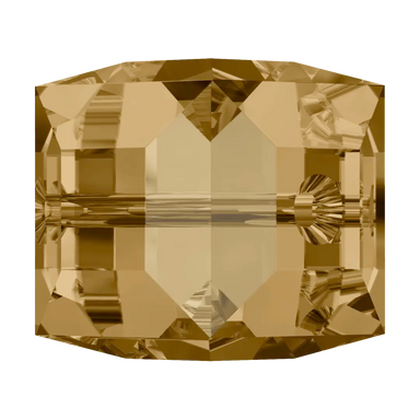 Serinity Crystal Beads Cube (5601) Light Colorado Topaz - Bluestreak Crystals