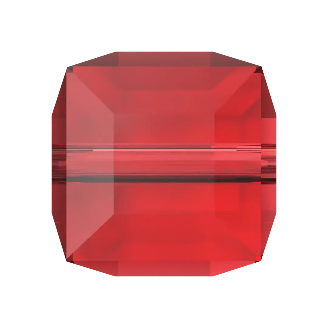 Serinity Crystal Beads Cube (5601) Light Siam - Bluestreak Crystals