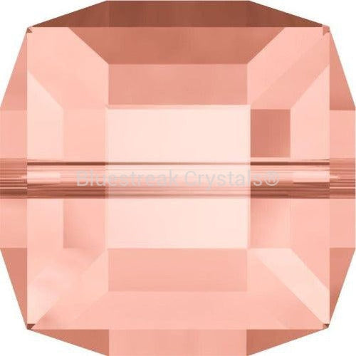 Serinity Crystal Beads Cube (5601) Rose Peach-Serinity Beads-4mm - Pack of 5-Bluestreak Crystals