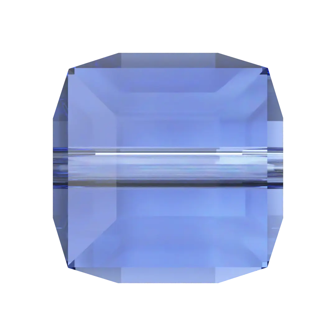 Serinity Crystal Beads Cube (5601) Sapphire - Bluestreak Crystals