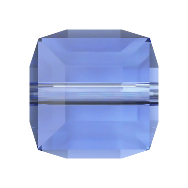 Serinity Crystal Beads Cube (5601) Sapphire - Bluestreak Crystals